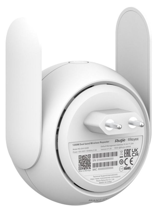 Ruijie EW1200 1200Mbps WiFi extender Cover Your Whole Home Network with One-click