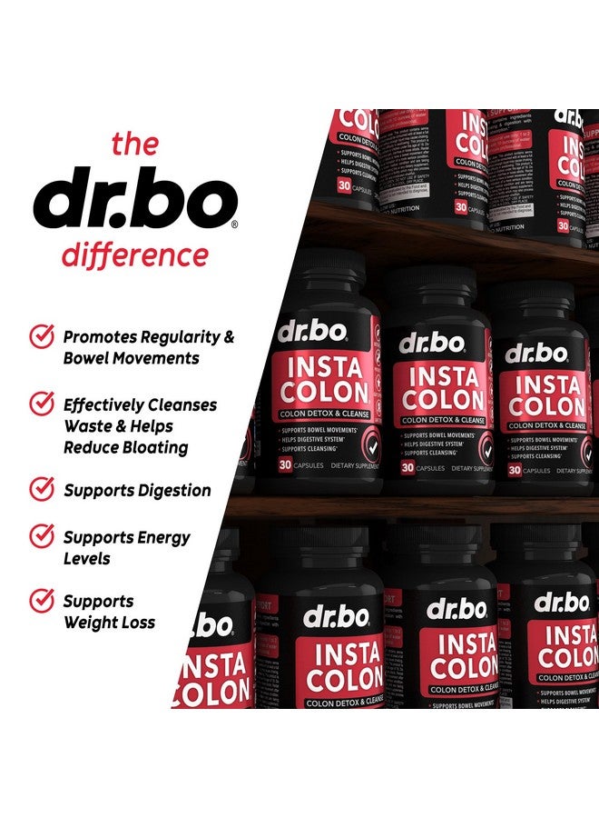 dr.bo Colon Cleanser Detox for Weight Flush - 15 Day Colon Cleanse Pills Poop for Women Men - Fast Natural Laxative, Bowel Movement Supplements Intestinal Health Body Flush Stomach Bloating Gut Loss Support - Image 4
