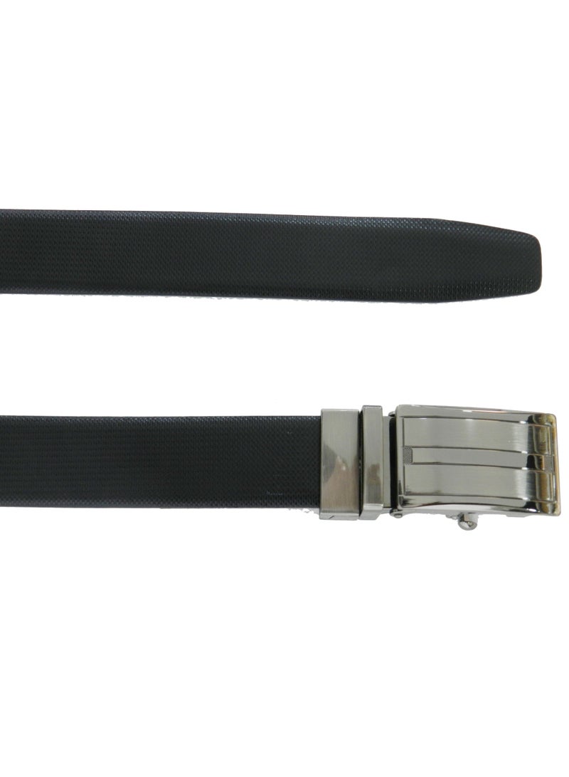 LAVERI LEATHER GENUINE LEATHER 35 MM FORMAL  BLACK AND BROWN BELT FOR MENS WITH AUTO LOCK BUCKLE - Image 5