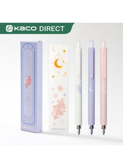 Kaco Rocket Gel Pens Cute Stationery 3 Pieces Set, 0.7 Mm Medium Point, 2 Black Ink And 1 Coral Ink, Quick Drying Aesthetic Cute Pens Office Supplies  - Image 4