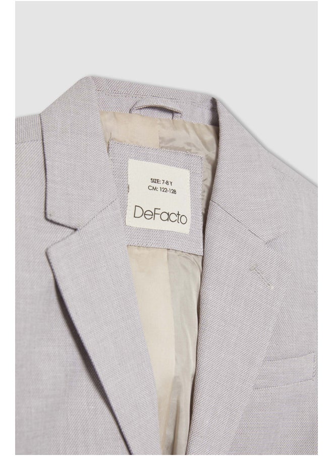 DeFacto - Boy Regular Fit Blazer Collar Long Sleeve Woven Jacket - Image 1
