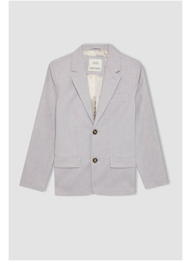 DeFacto - Boy Regular Fit Blazer Collar Long Sleeve Woven Jacket - Image 1