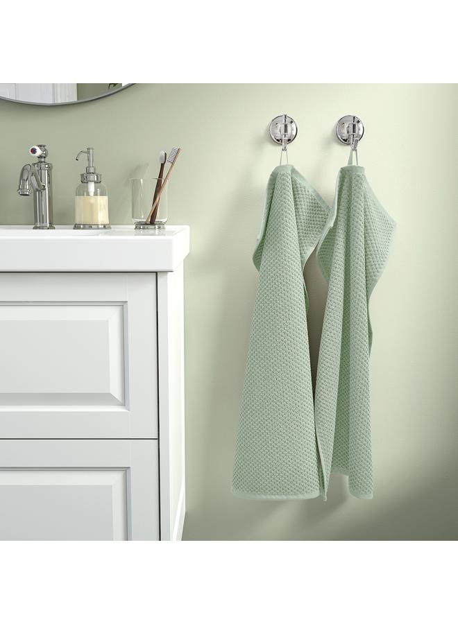 Hand towel, pale grey-green, 40x70 cm  - Image 3