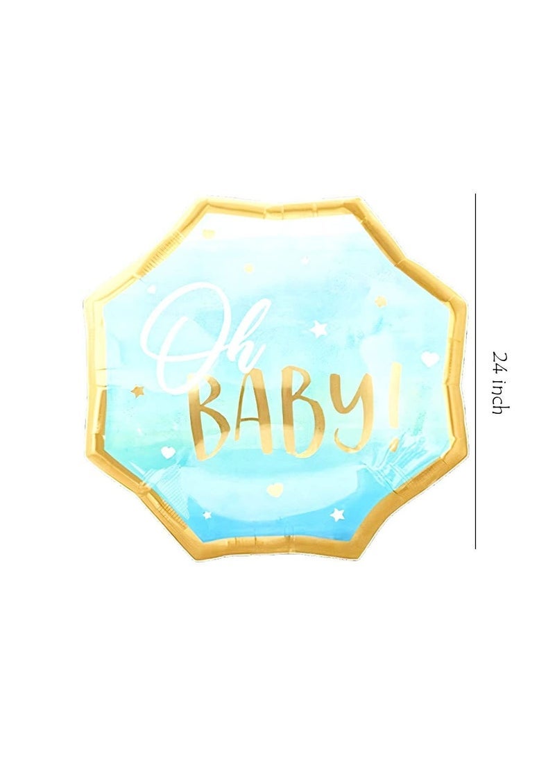 بارتي فن أوه بالون رقائق معدنية للأطفال - مثالي للاحتفال بطفلك الرضيع - Image 2