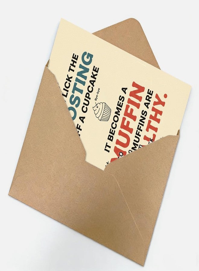 ATTLVV Funny Birthday Card, Food Humor Birthday Gift, with Kraft Envelope and Gold Seal Sticker - Image 4