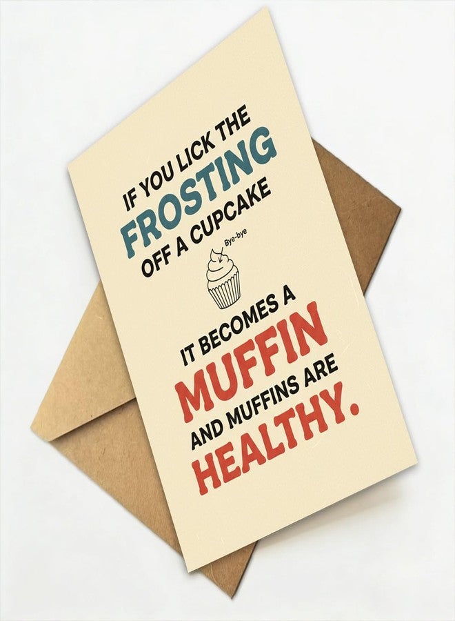 ATTLVV Funny Birthday Card, Food Humor Birthday Gift, with Kraft Envelope and Gold Seal Sticker - Image 5