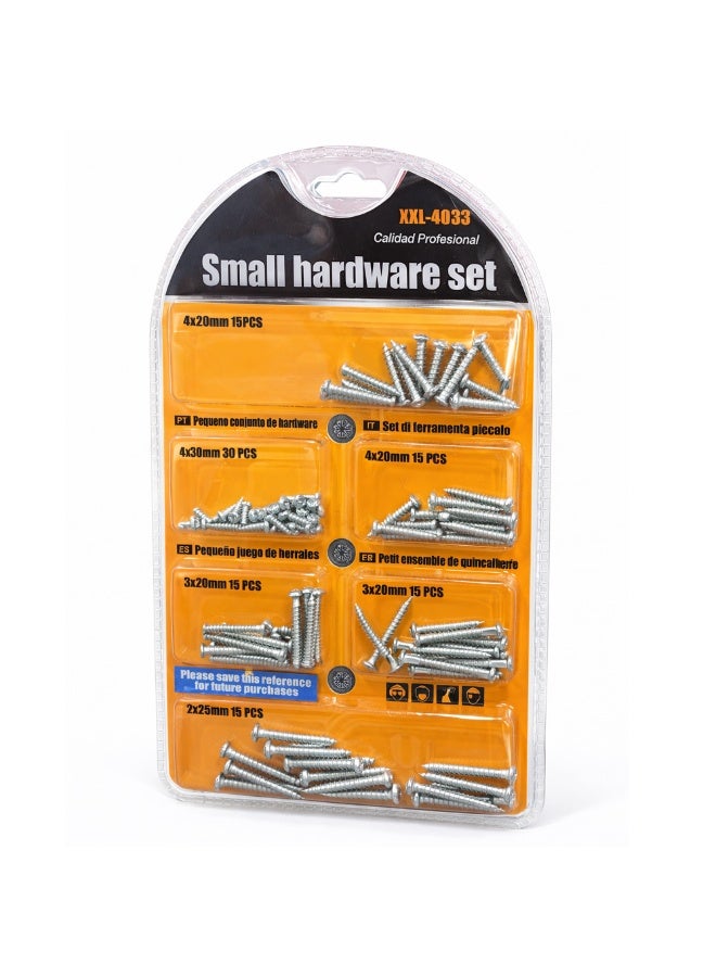 105PCS Stainless Steel Pan Head Phillips Self Tapping Screws Assortment – 304 Stainless Steel Self Drilling Screws Kit for Metal, Wood, and DIY Fixing (Multiple Sizes) - Image 2