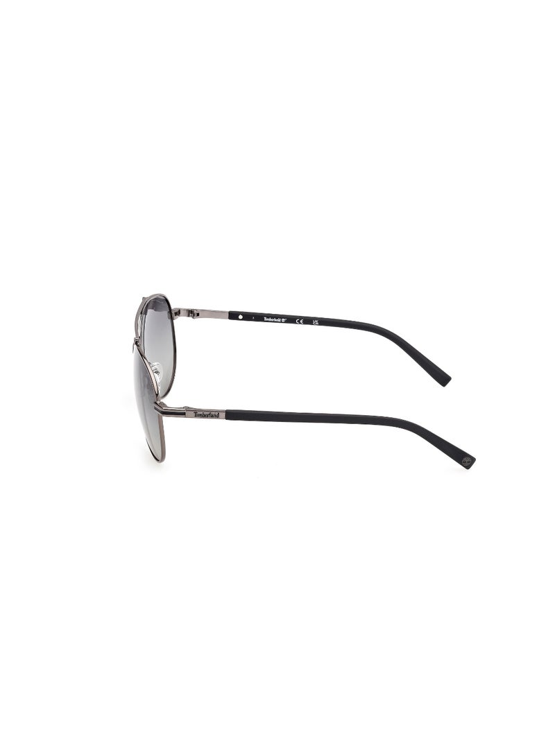 TIMBERLAND FULL RIM MALE PILOT GREY METAL SUNGLASSES - Image 2