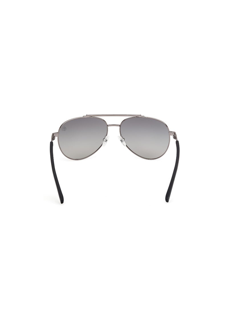 TIMBERLAND FULL RIM MALE PILOT GREY METAL SUNGLASSES - Image 4