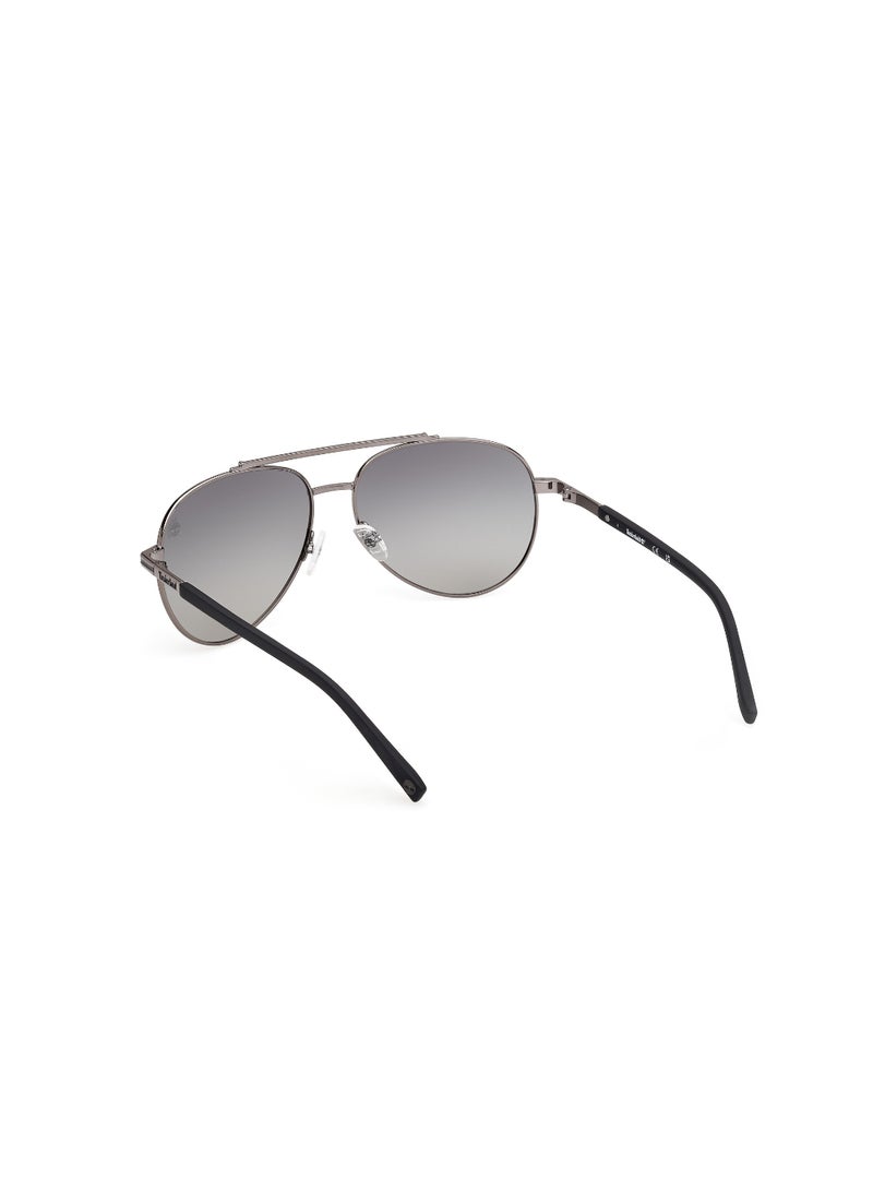 TIMBERLAND FULL RIM MALE PILOT GREY METAL SUNGLASSES - Image 3