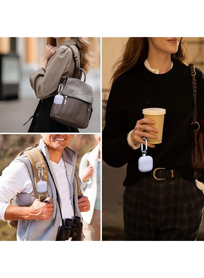 إيروريكس حافظة محفورة من فلورا لسماعات ايربودز الجيل الرابع 2024 حافظة سيليكون واقية مقاومة للصدمات مع مجموعة تنظيف وسلسلة مفاتيح متوافقة مع سماعات ايربودز 4 للنساء والرجال باللون الأرجواني - Image 3