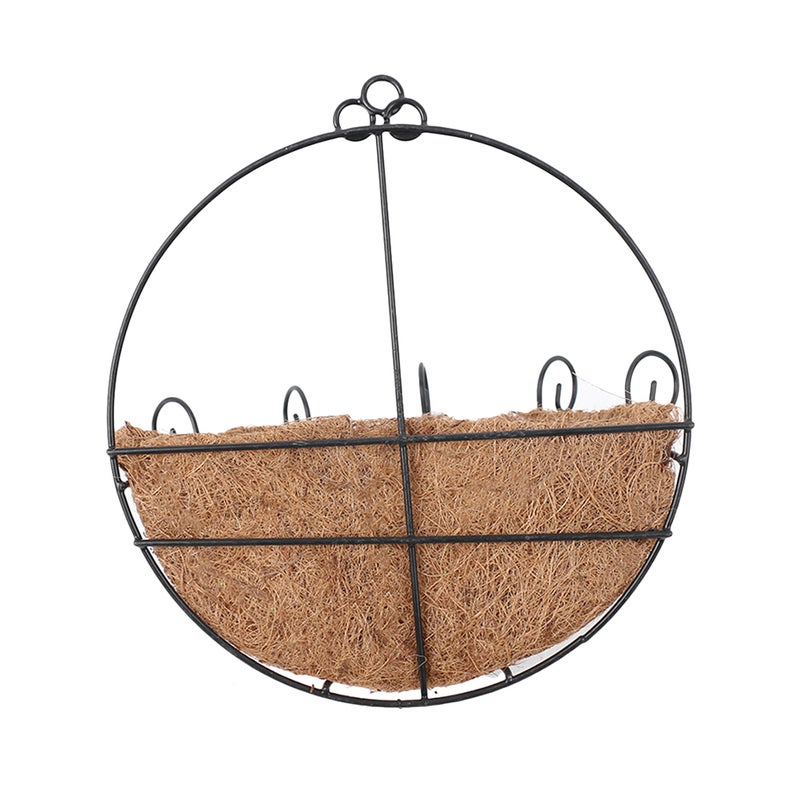 1PC Coconut Cushion Wall Hanging Flowers Pot Coconut Flower Basket Wall-mounted Decorative Flowerpots for Office Home Hotel Decorations - Image 1