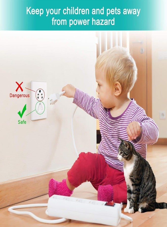 HUNCHA Socket Cover Sturdy Child Proof Electrical Protector Safety Improved Baby Safety Plug Covers, Baby Proofing, Easy Install, Shock Prevention, Caps Difficult for Toddler to Remove, Pack of 10 - Image 2