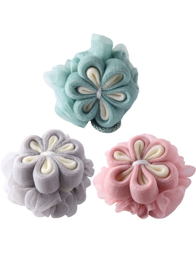 3 Pcs Bath Sponge Shower Soft Mesh Body Wash Shower Sponge Essential Skin Care for Women & Men Bathing Tool - Image 1