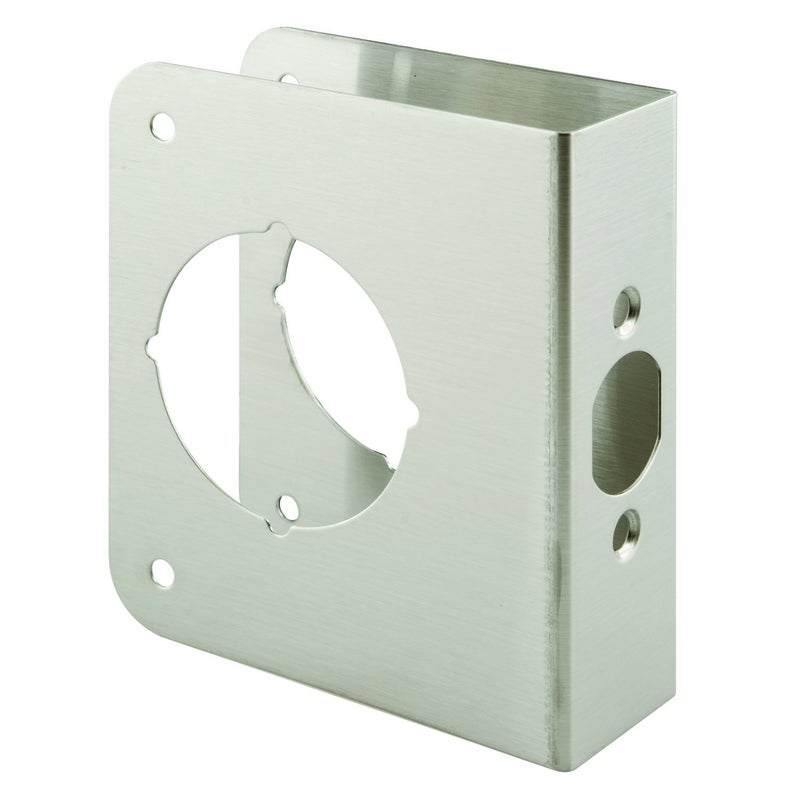 PrimeLine MP9454 Lock and Door Reinforcer 138 in x 218 in Stainless Steel Natural Finish Single Pack
