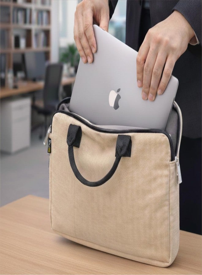 WORLDONE Jute Office Bag/Handbag for Working Professionals, Eco Friendly, Biodegradable, Perfect for Carrying Document and Office Essentials/Accessories, Size FC, Set of 1 - Image 3