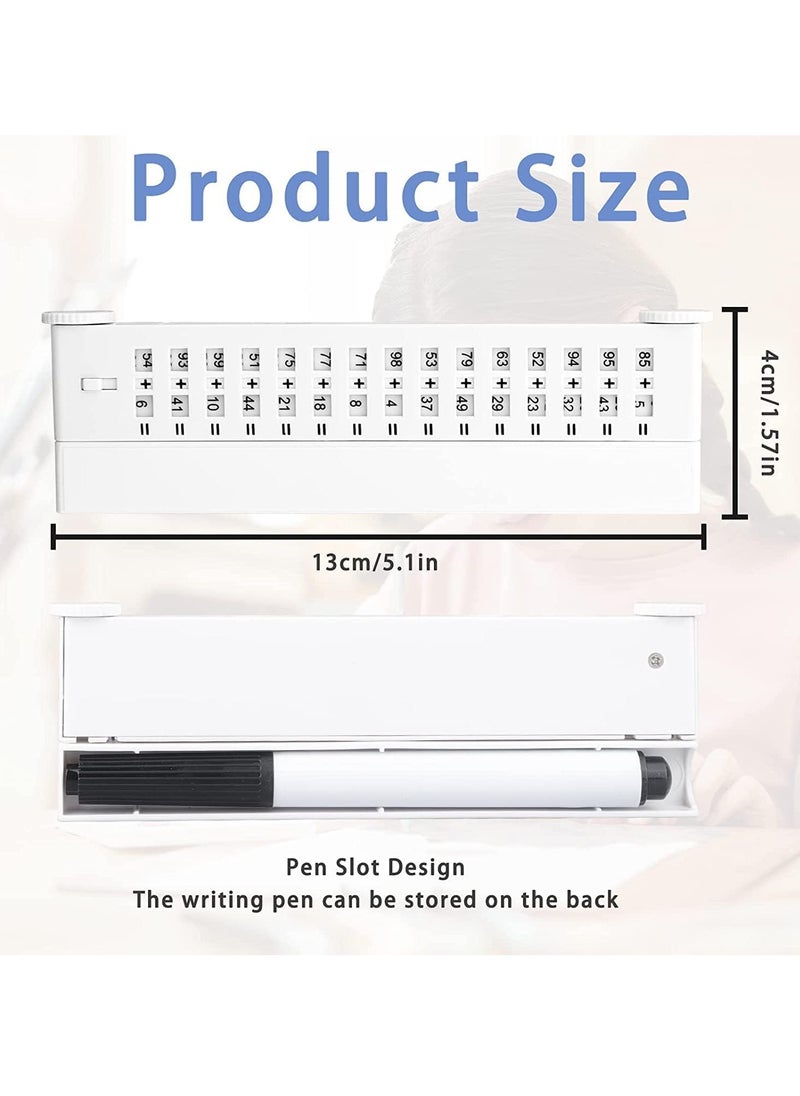 SYOSI - Practice Math Board Children's Reusable Oral Calculation Exercise Board, Erasable Math Scrolling Board Subtraction and Addition Math Counting Writing Board for Learning Education - Image 1
