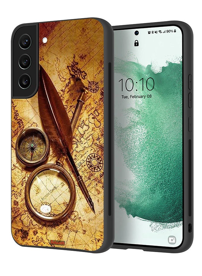 Tolwak Samsung Galaxy S22 Plus 5G Protective Case Cover Vintage Compass - Image 1