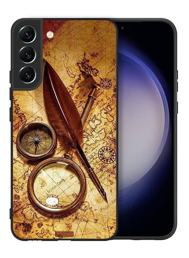Tolwak Samsung Galaxy S22 Plus 5G Protective Case Cover Vintage Compass - Image 2