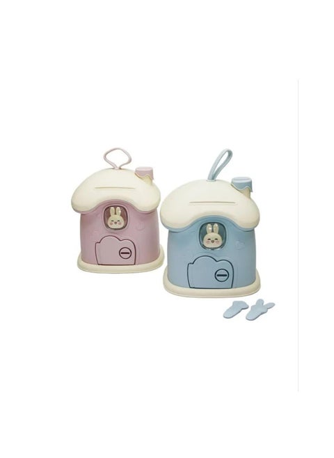 Reusable Kids Money Box with Key Lock - Large Plastic Money Box for Home