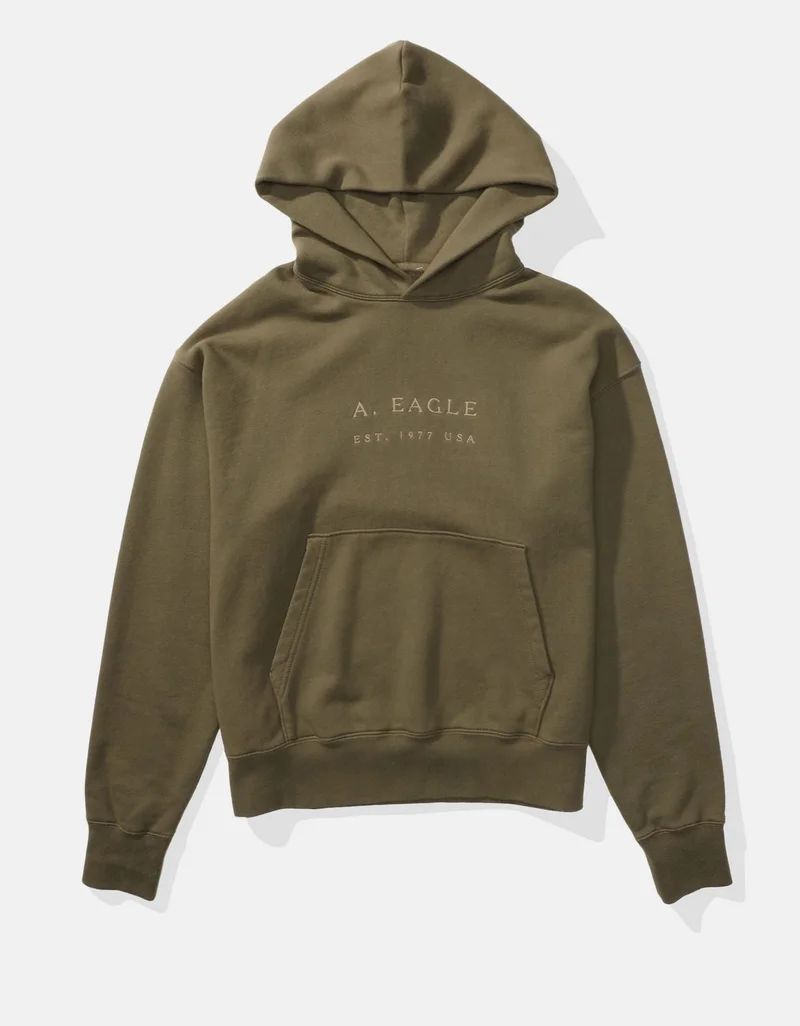 American Eagle  AE Heavyweight Graphic Hoodie for Men | Best Price UAE