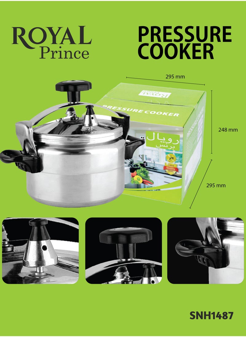 Royal Prince Aluminium Pressure Cooker 11 Liter Arabic Cooker SNH1487 Silver Color - pzsku/Z88FFB261B5B7E882A212Z/45/_/1732191198/9b6c3f5f-7a91-43f2-b761-f3de96149f8f