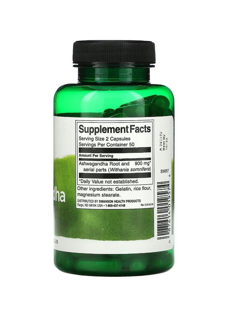 SWANSON Ashwagandha 450 Mg 100 Capsules  - Image 2