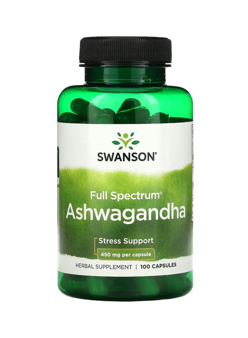 SWANSON Ashwagandha 450 Mg 100 Capsules  - Image 1