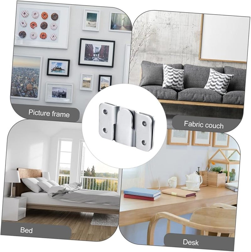 Artibetter 16 زوج من علاقات الصور الثقيلة طقم تركيب مشبك المرآة المتشابك للحائط - Image 5