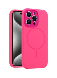 Generic Silicon cover Compatible with iPhone 16 Pro Max (6.8 Inch) Case, Liquid Silicone Case, Full Body Protective Cover, Shockproof, Slim Phone Case, Anti-Scratch Soft Microfiber Lining – Pink 