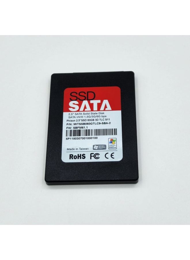 Generic Solid State Disk SSD 2.5-inch SSD SATA Interface TLC Particle SSD Solid State Disk-Capacity:60GB  - Image 1
