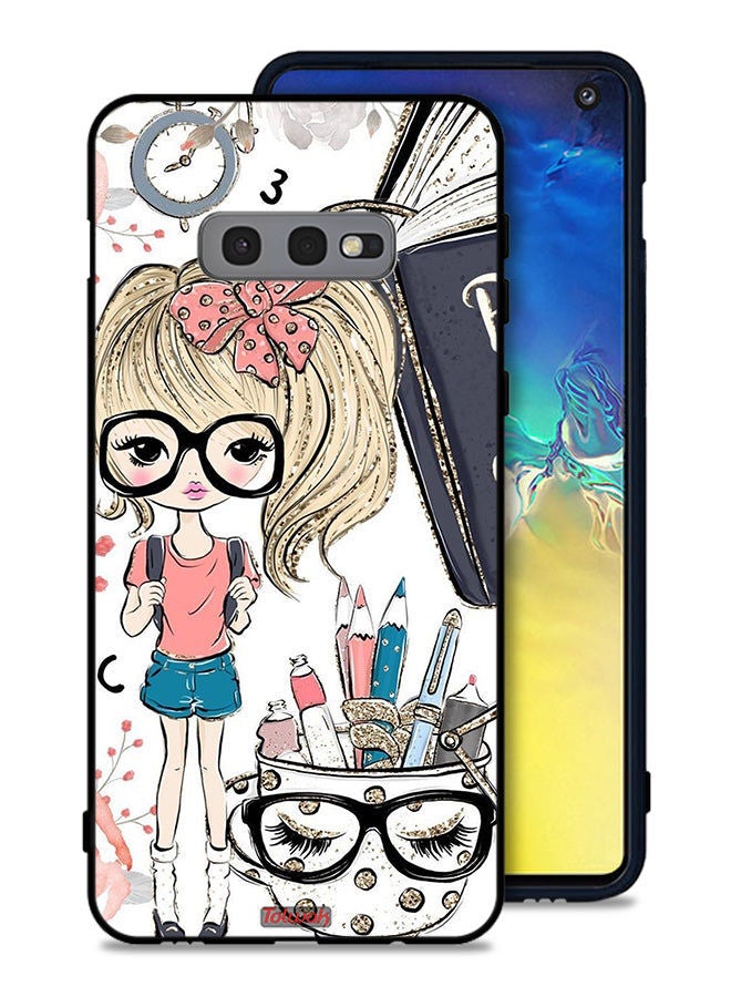 Tolwak Samsung Galaxy S10e Protective Case Cover Unicorn Girl Art - Image 1