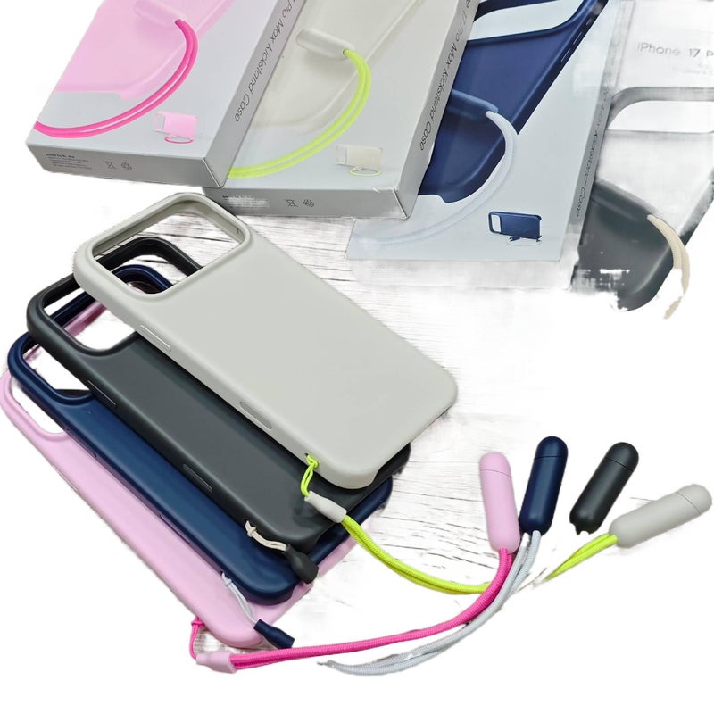 BB غطاء MagSafe بPC لـ iPhone 17 / 17 Air / 17 Pro / 17 Pro Max مع حماية من السقوط وحامل قائم مع مقاوم للصدمات مع مغناطيس قوي مع حبل تعليق باللون Packaging مغناطيسي بوظيفة حامل - Image 2