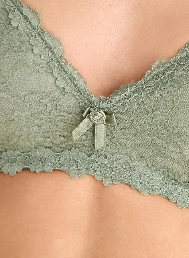 Splash FAV  Lace Non-Wired Bra with Adjustable Straps for Women | Best Price UAE