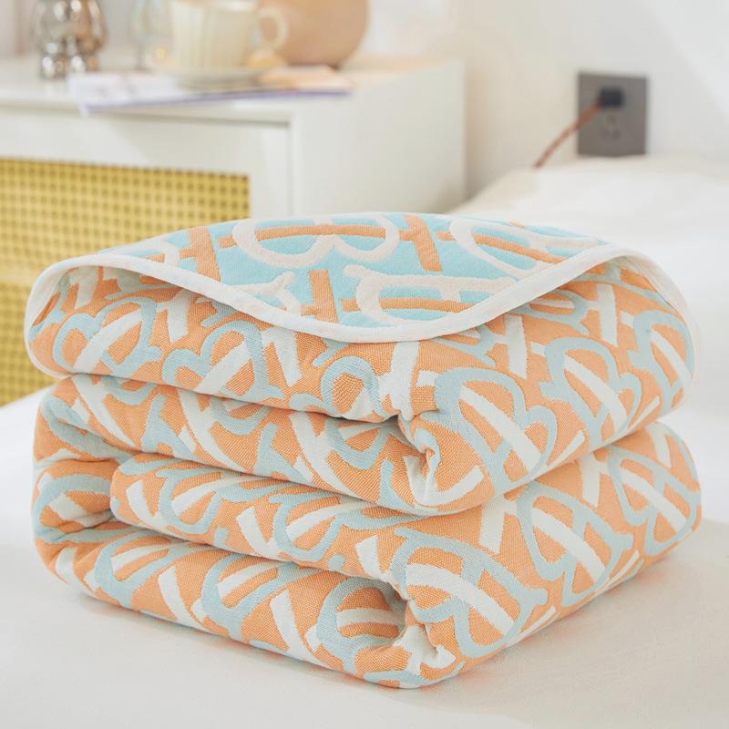 100% Cotton Lightweight Summer Baby Blanket (Barry) 