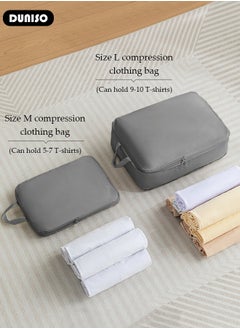 DUNISO 6 PCS Packing Cubes for Suitcases, Travel Storage Bag Set, Waterproof Travel Luggage Organizer, Multi-Functional Compression Organizer Bags, Travel Packing Kit for Man and Women Travel Essentials  - Image 5
