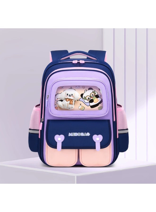 Kids School Backpack Grades 3-6 Simple Cartoon Design - Large Capacity, Lightweight, Ergonomic & Waterproof - Back to School Gift - Image 1