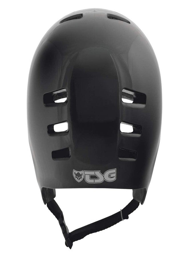 TSG Dawn Skate Helmet, Black, Skateboarding, Rollerblading, Onewheeling, E-Skateboarding, Longboarding, Hardshell, Comfort Padding, Ventilated, Tuned Fit, Full Cut Design, Safety Rated, Swiss Design - Image 2