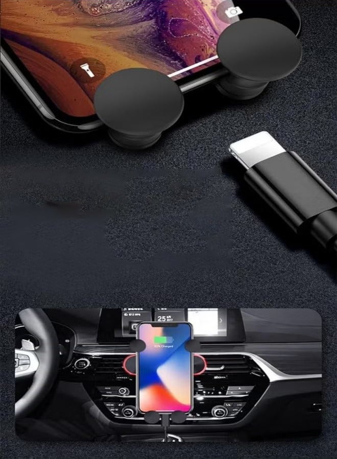 حامل هاتف السيارة، أسود، مناسب للملاحة عبر الهاتف المحمول أثناء القيادة - Image 5