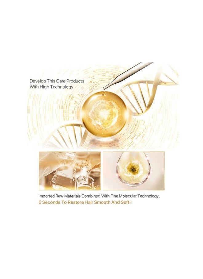 Generic - 120 Ml Hair Treatment Mask, Professsional Hair Treatments for Dry Damaged Hair, Advanced Molecular Hair Roots Treatment for Recover Elasticity Lustrous Soft Hair - Image 1