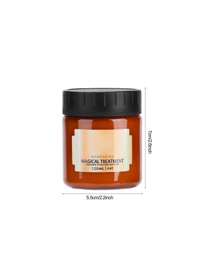 Generic - 120 Ml Hair Treatment Mask, Professsional Hair Treatments for Dry Damaged Hair, Advanced Molecular Hair Roots Treatment for Recover Elasticity Lustrous Soft Hair - Image 1