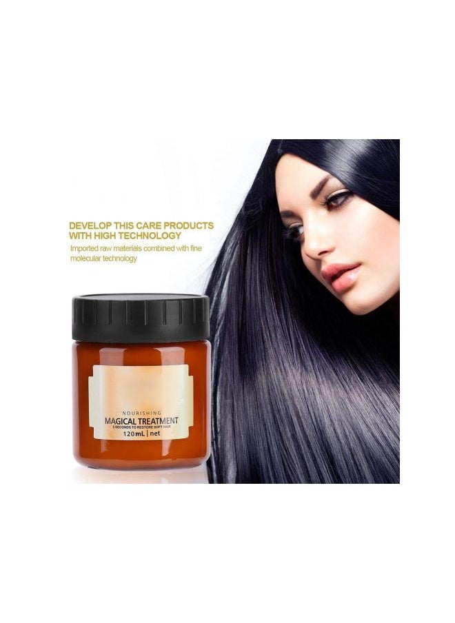 Generic - 120 Ml Hair Treatment Mask, Professsional Hair Treatments for Dry Damaged Hair, Advanced Molecular Hair Roots Treatment for Recover Elasticity Lustrous Soft Hair - Image 1