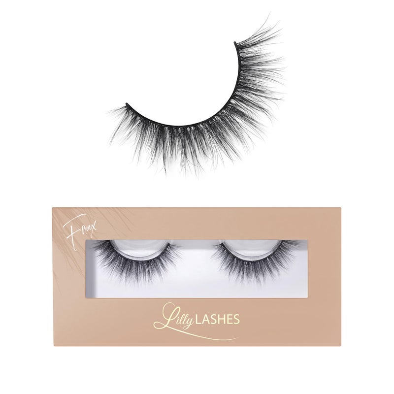 Lilly Lashes Everyday Blushing Natural Lashes Faux Mink Natural Eyelashes False Eyelashes Everyday Use Individual Lashes Reusable up to 20x No Lash Glue Included 13mm
