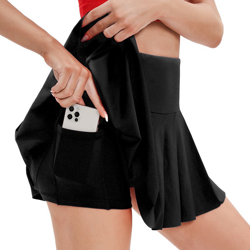 Generic Quick-Dry Anti-Exposure Tennis Skirt Black - Image 1