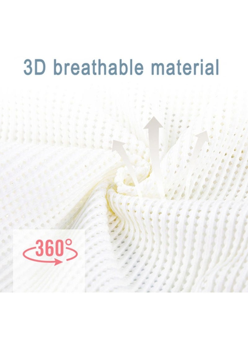 Moms Magic Protective Spine Baby Mattress – Bionic Uterus Design with 10° Slope, Skin-Friendly Fabric – Baby Support for Sofa/Bed/Car, Portable with Safe 16cm Fence-White - Image 3