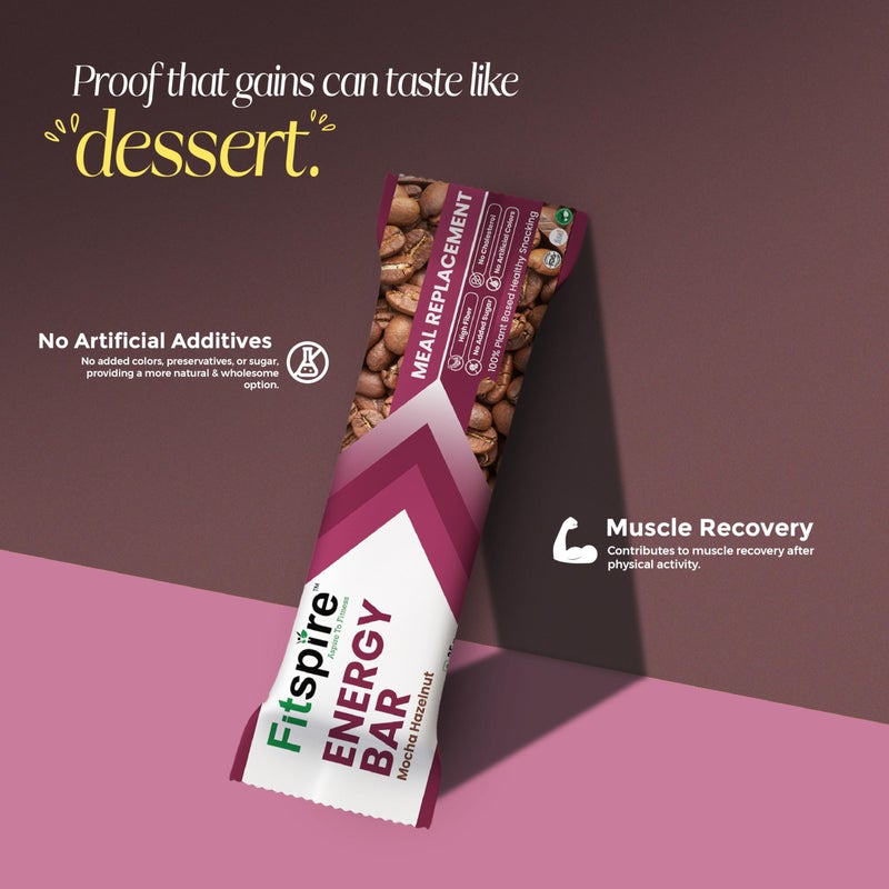 Fitspire Banana Walnut Energy Bar, Pack of 4 Each 35g | Packed with Flakes, Nuts, Seeds & Oats | High Protein & Fibre Crunchy Granola Bars | 100% Plant-Based, No Added Sugar | with Banana, Dates, Figs & Walnuts - Image 4