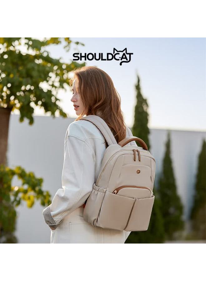 Shouldcat Women's Lightweight Backpack Large Capacity 15-inch Laptop Bag Travel Commuter Bag Christmas Gift - Image 2