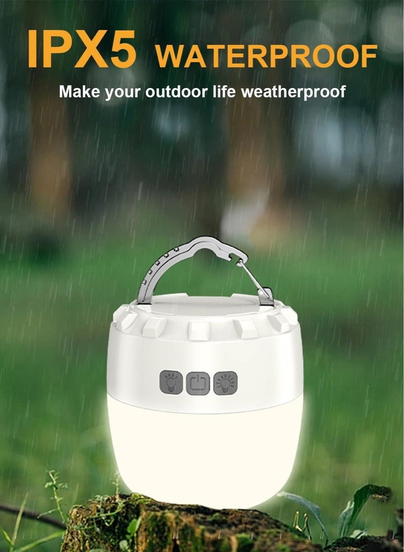 Captaintech LED Camping Lantern Rechargeable 5200mAh, Camping Lights with 4 Modes, Tent Lights Up to 150H LED Lanterns for Power Outages IPX5 Waterproof Emergency Lantern for Outages, Outdoor, Fishing - Image 5