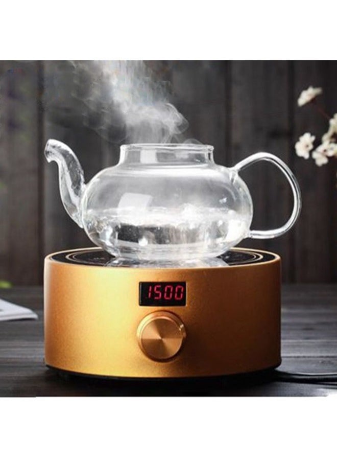 HOOPZOZA Glass Tea Maker Teapot With Filtering Glass Warmer 6 Tea Cups Set 50mL  - Image 4