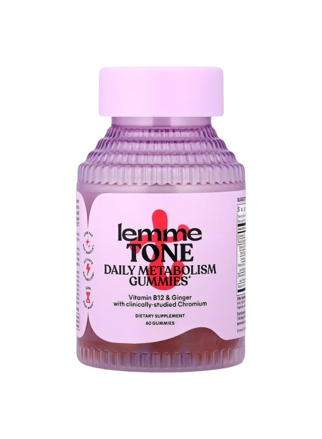 Lemme, Tone, Daily Metabolism Gummies, Watermelon Apple, 60 Gummies - Image 1